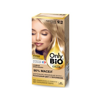 Global Bio Cosmetic. Only Bio COLOR. Стойкая крем-краска  9.2 Пшеничный блонд 115 мл