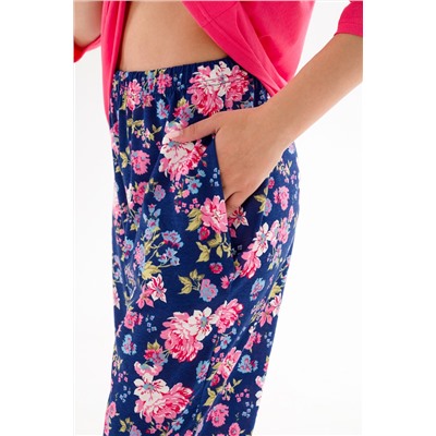 Пижама (джемпер и брюки) из кулирки Жасмин / Розовая роза макси