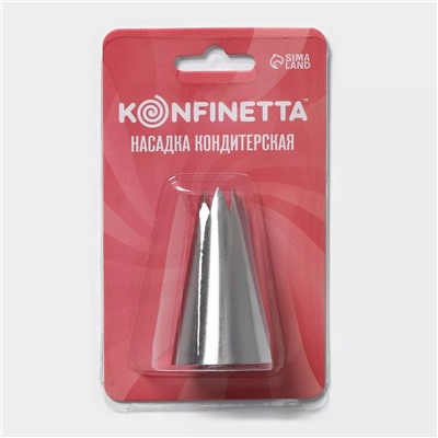 Насадка кондитерская KONFINETTA «Открытая звезда», d=3 см, выход 1 см, 2957176