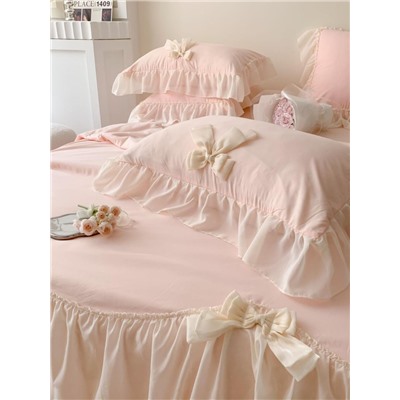 Одеяло Mency Ретро с простыней и наволочками ODMENRE01 (Нежно-розовый)