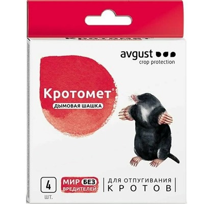 Средство от кротов Кротомет 4*30гр (шашка) 1/20