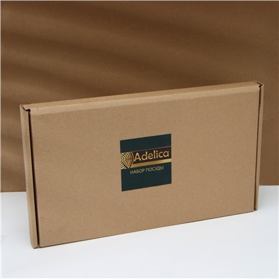 Набор разделочных досок на подставке 2 шт adelica, 35×18×2 см, подставка 16×8,5×4 см, масло в подарок 100 мл, пропитаны минеральным маслом, береза, в подарочной коробке Adelica
