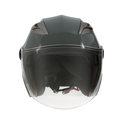 Шлем открытый с двумя визорами, размер XS (53-54), модель - BLD-708E, серый глянцевый
