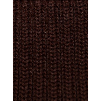 Шапка для мальчика весна-осень Леся (Цвет коричневый), размер 54-58, шерсть 50%