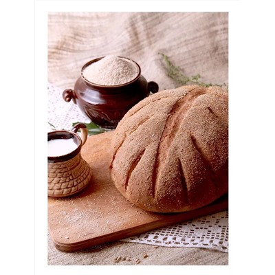 Ограничен срок годности! Готовая хлебная смесь Пшеничный хлеб из муки грубого помола, 0,5 кг