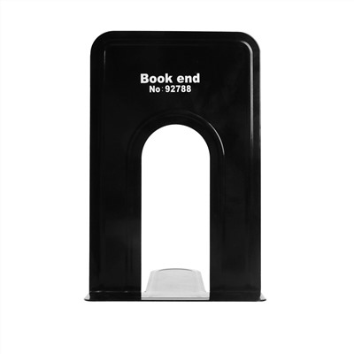 Держатель (ограничитель) подставка для книг 21х16х13 см, 2 штуки, металлические, черный Calligrata