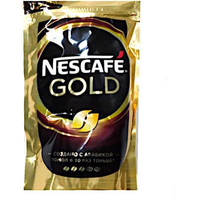 Кофе Nescafe Gold 130г растворимый в пакете
