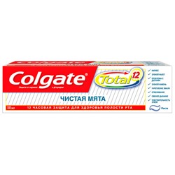 Colgate зубная паста Тотал 12 Чистая мята 75 мл