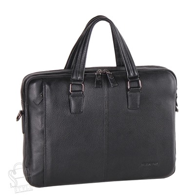 Портфель мужской кожаный 22-1167-1H black Heanbag