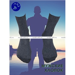Пирамида носки мужские М-5 хлопок темно-серые