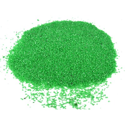 Мраморная крошка цветная, декоративная фракция 0,5-1мм, цв.зеленый, 330гр. (15)