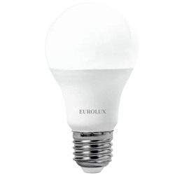 Лампа светодиодная Е27 15W холодный свет 6000K A60 Eurolux 76/2/74