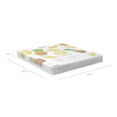 Тетрадь 18 листов в клетку, ErichKrause "Яркие дольки", обложка мелованный картон, блок офсет 100% белизна, МИКС (1 вид в спайке) (за 10 шт.)