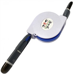 Кабель USB micro USB + iPhone 5 Рулетка 1м
