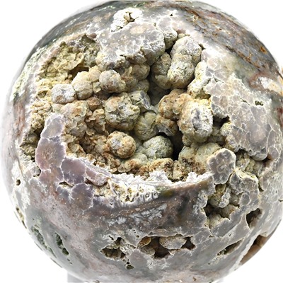 Шар из халцедона виноградного, диаметр 64мм, 284г