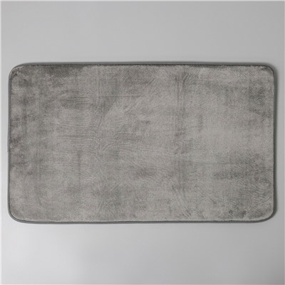 Коврик для ванной с эффектом памяти savanna memory foam, 50×80 см, цвет серый SAVANNA