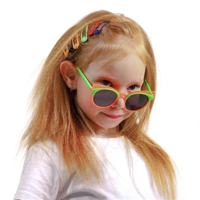 Очки солнцезащитные детские "Clubmaster", оправа бабочка, стёкла тёмные, МИКС, 13.5 × 13 × 5 см