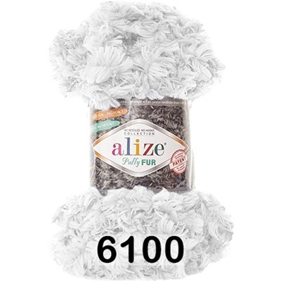 Пряжа Alize Puffy Fur (моток 100 г/6 м)