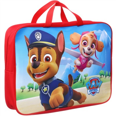 Папка с ручками текстильная а4, 350х270х100 мм, щенячий патруль Paw Patrol