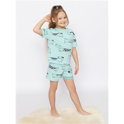 Пижама для девочки (футболка, шорты)
