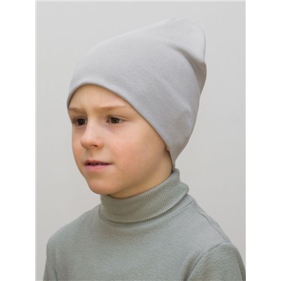 Шапка для мальчика (Цвет светло-серый), размер 50-52; 54-56,  хлопок 95%