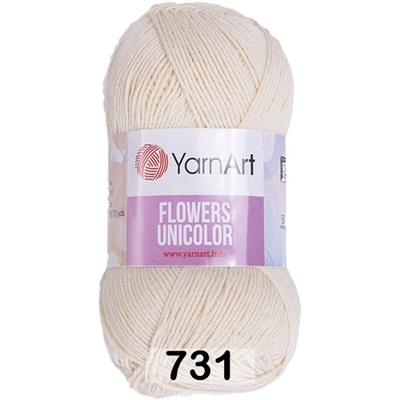 Пряжа Yarnart Flowers Unicolor (моток 50 г/200 м)