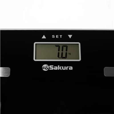 Весы напольные электронные 180кг SAKURA SA-5073BK