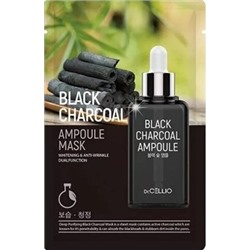 БВ Dr.Cellio маска для лица тканевая Black charcoal 25мл 290159
