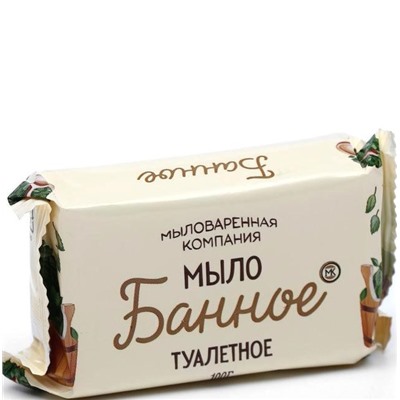 Мыло туалетное 100гр Банное МК 1/90