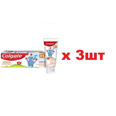 Colgate зубная паста детская 60мл Клубника от 3-5лет