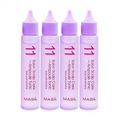 Masil Ампульный тоник для кожи головы / 11 Salon Scalp Care Ampoule Tonic, 4 шт. x 30 мл