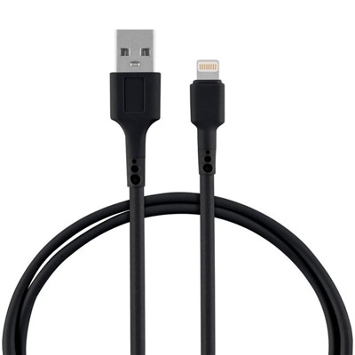 Кабель USB/Lightning черный Energy ET-30 (104113)