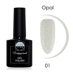LunaLine Гель-лак Opal т.01 Холодный белый 8мл