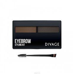 DIVAGE Набор для моделирования бровей “EYEBROW styling kit”, тон № 02