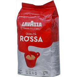 LAVAZZA. Rossa (зерновой) 1 кг. мягкая упаковка