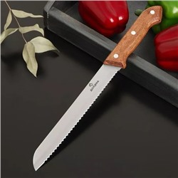 Нож хлебный Доляна Ecology, лезвие 20 см, 7422023