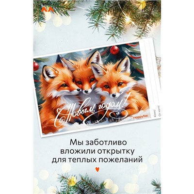 Футболка для девочки с новогодним принтом Happyfox