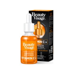 Фитокосметик. Beauty Visage. Сыворотка Anti-stress Vitamin C+ для лица и кожи вокруг глаз 30мл