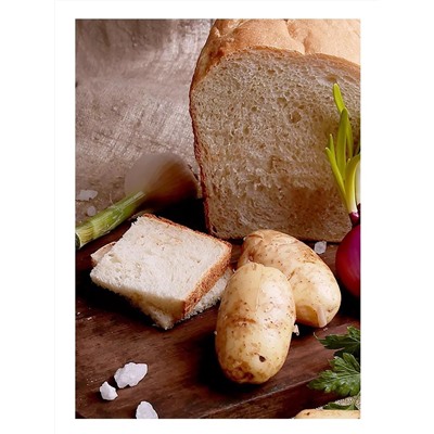 Ограничен срок годности! Готовая хлебная смесь Картофельный хлеб из Германии с жареным луком, 0.5 кг