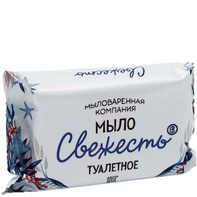 Мыло туалетное 100гр Свежесть МК 1/90