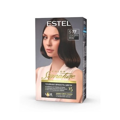 ESTEL COLOR Signature Крем-гель краска для волос тон 5/77 Горячий шоколад