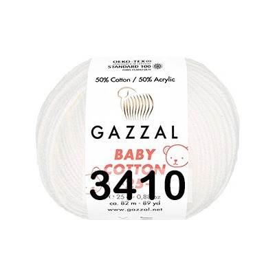 Пряжа Gazzal Baby Cotton 25 (моток 25 г/82 м)
