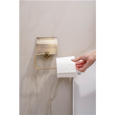 Держатель для туалетной бумаги с крышкой штольц stölz bacic, серия bronze Stölz