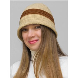 Шляпа женская весна-осень Violet (Цвет светло-коричневый), размер 56-58, шерсть 30%