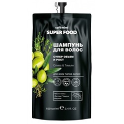 CAFЕ MIMI 511112 Super Food Шампунь д/волос Супер объем и рост Олива&Тимьян 100 мл