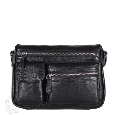 Сумка мужская кожаная 9808-2H black Heanbag