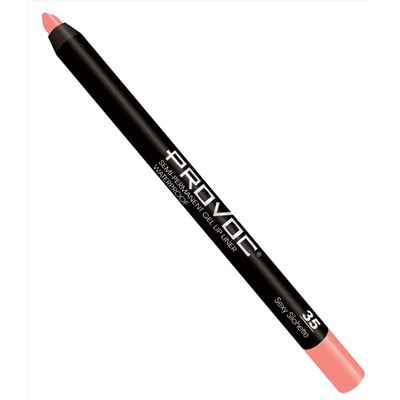 Provoc Гелевая подводка в карандаше для губ, №35 / Semi-Permanent Gel Lip Liner, Sexy Silohette