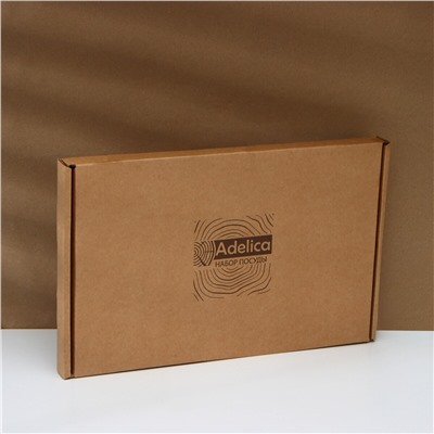 Доска разделочная adelica, 40×10×1,8 см, в подарочной упаковке, береза Adelica