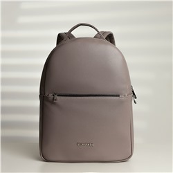 Рюкзак на молнии, textura, наружный карман, цвет серо-бежевый TEXTURA