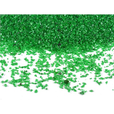 Мраморная крошка цветная, декоративная фракция 0,5-1мм, цв.зеленый, 330гр. (15)